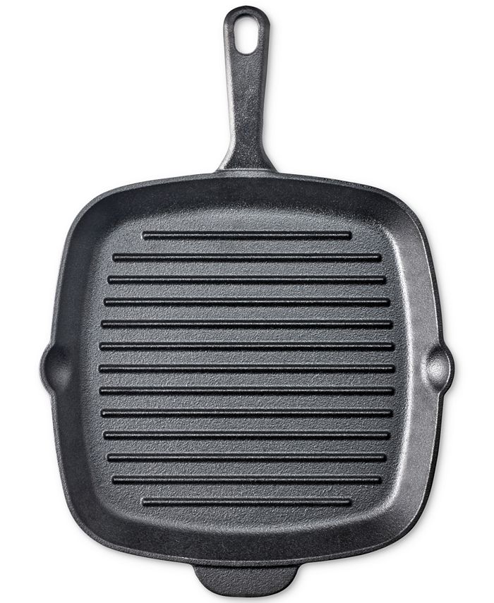 Martha Stewart Collection CLOSEOUT! Enameled Cast Iron 11 Grill Pan,  Created for Macy's - Macy's