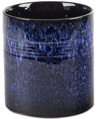 Home Essentials - Reactive Glaze Blue Utensil Crock