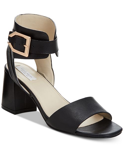 Cole Haan Avani Block-Heel Sandals, Created for Macy's & Reviews ...