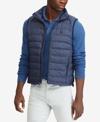 polo ralph lauren men's packable down vest