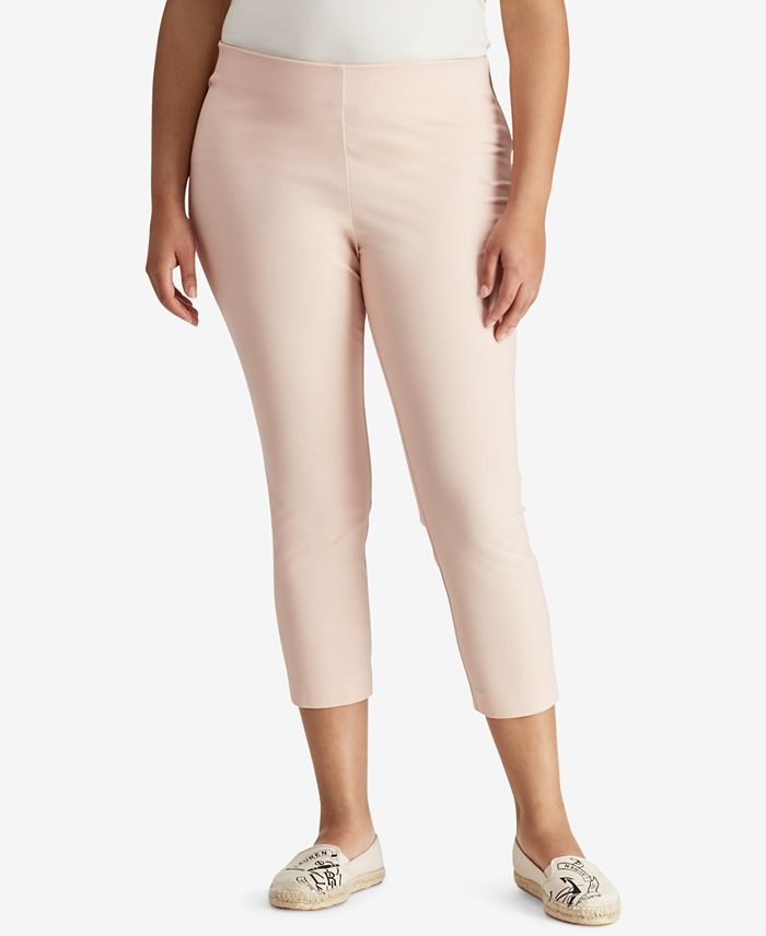 Lauren Ralph Lauren Plus Size Cropped Skinny Pants - Macy's