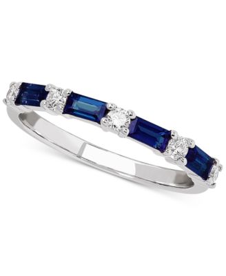 Grown With Love - Gemstone & Diamond (1/5 ct. t.w.) Band in 14k White Gold
