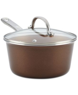 Ayesha Curry - Porcelain Enamel 3-Qt. Non-Stick Saucepan & Lid