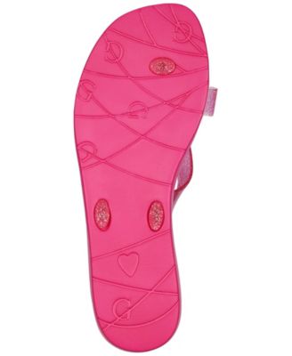 guess black bow flip flops
