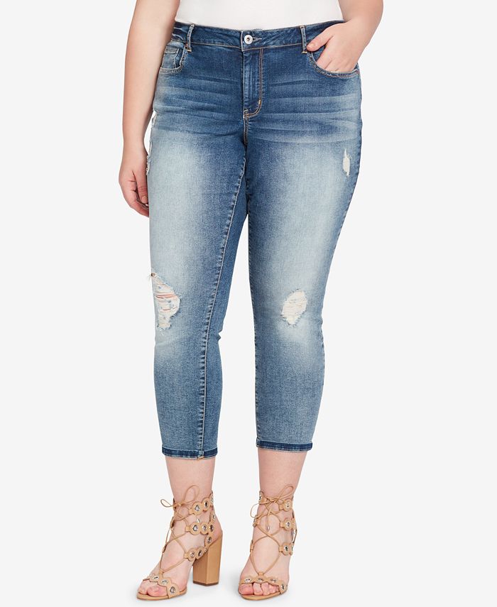 Jessica simpson rolled crop skinny discount
