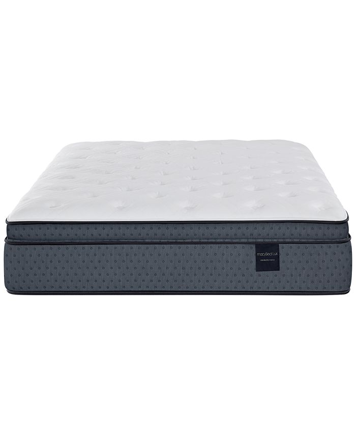Macybed Lux Lovell 15" Plush Euro Top Hybrid Mattress Set Twin