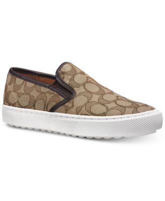 coach slip on canvas shoes