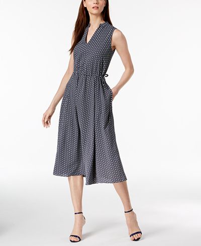 Anne Klein Drawstring A-Line Dress - Dresses - Women - Macy's