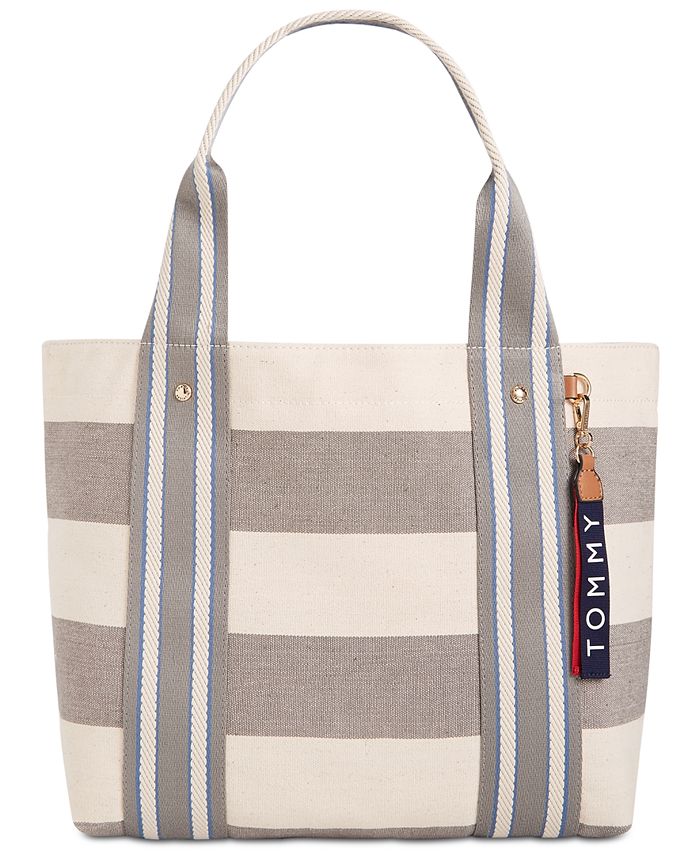 Tommy Hilfiger Classic Tommy Woven Rugby Tote - Macy's