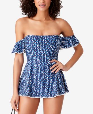 one shoulder swimdress