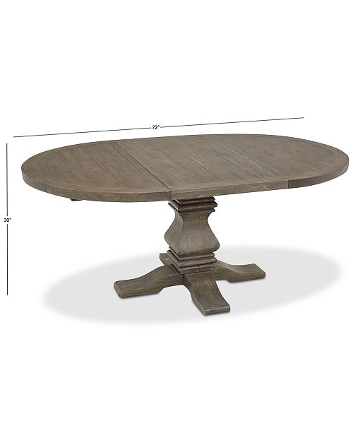 Furniture Tristan Round Expandable Dining Table Created For