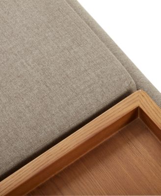 Jollene Fabric Storage Cocktail Ottoman