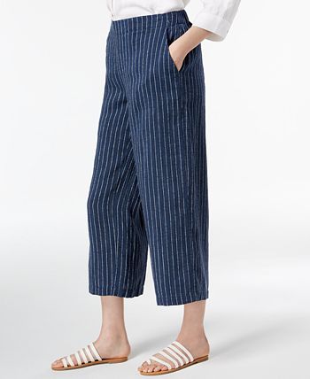 Eileen fisher striped best sale pants