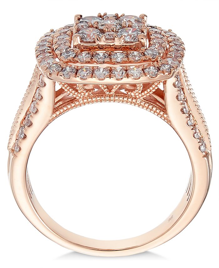Macy's Diamond MultiLevel Composite Engagement Ring (2 ct. t.w.) Macy's