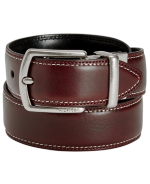 Tommy Hilfiger Big Boys Brown And Black Reversible Belt In Brown/black
