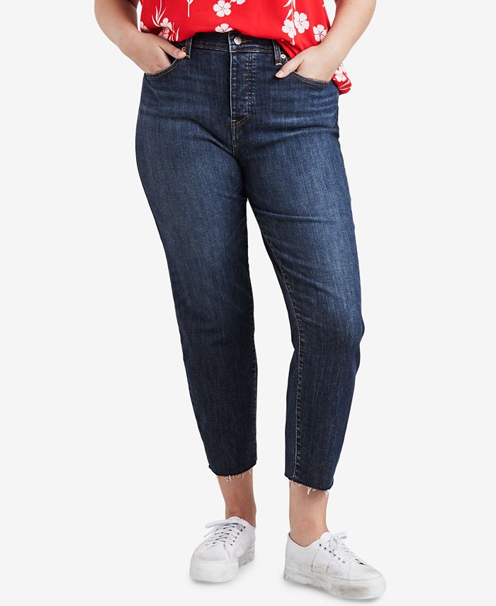 Levi's Trendy Plus Size High-Waist Skinny Wedgie Jeans - Macy's