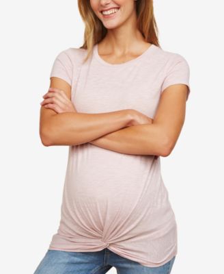 Motherhood Maternity - Maternity Twist-Front T-Shirt