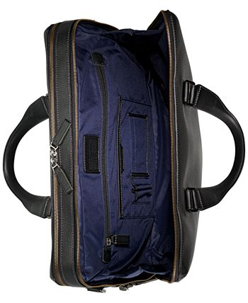 TUMI Men s Harrison Horton Double Zip Leather Briefcase Macy s