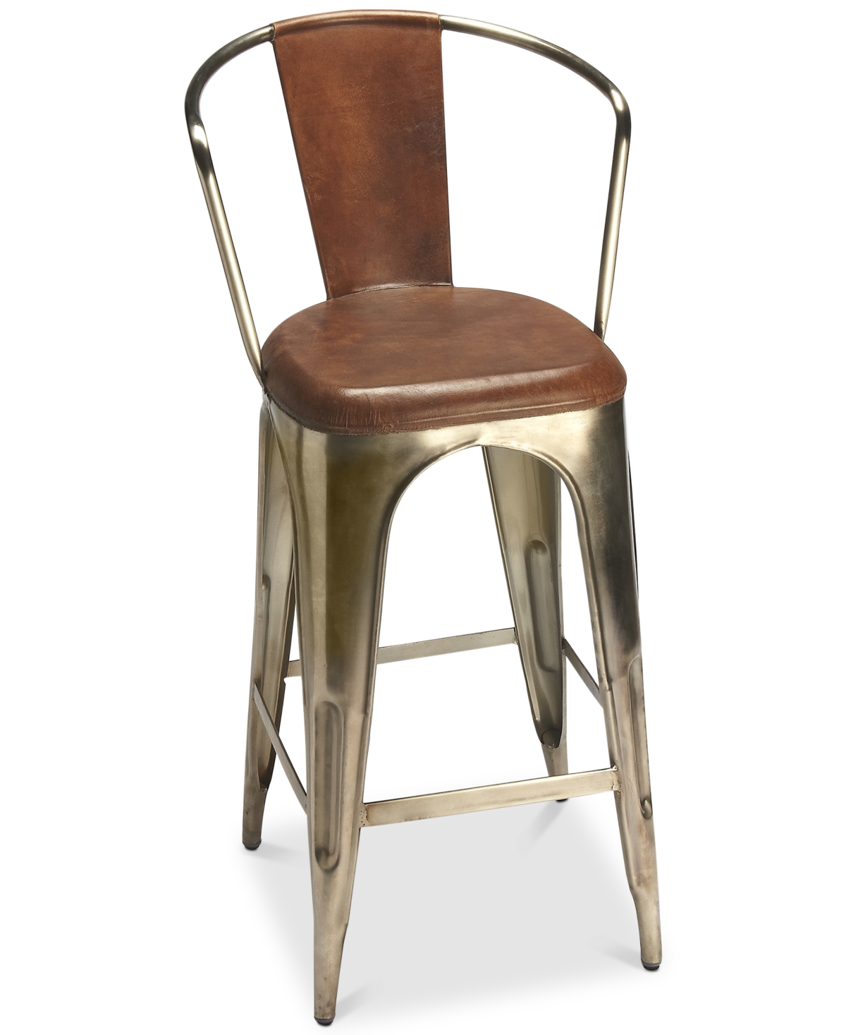 Butler Specialty Roland Iron and Leather Barstool