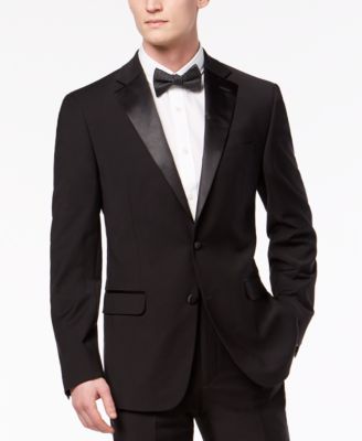 calvin klein black modern fit tuxedo
