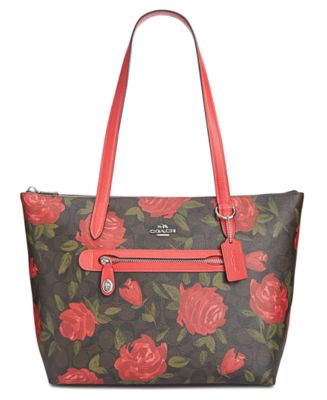 COACH Camo Rose Signature Taylor Tote & Reviews - Handbags & Accessories -  Macy's