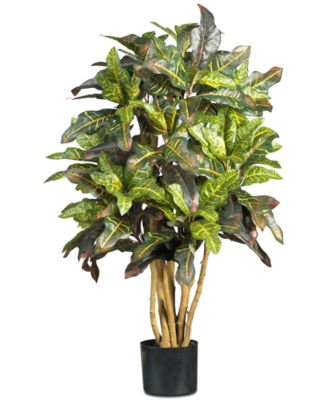 Nearly Natural 3' Croton Tree - Macy's