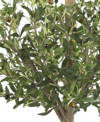 Nearly Natural 4.5' Olive Double Topiary Tree