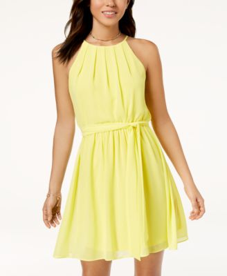 juniors yellow dress