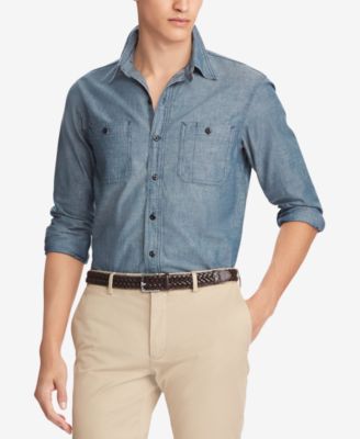 ralph lauren chambray work shirt