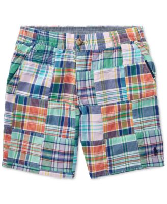 polo plaid shorts