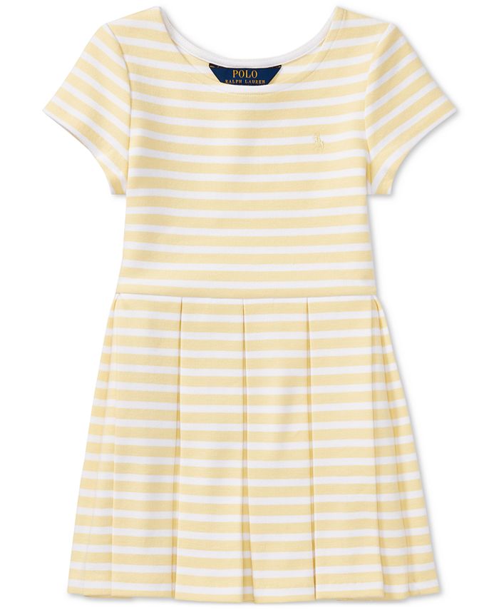 Polo Ralph Lauren Striped Fit & Flare Dress, Toddler Girls - Macy's