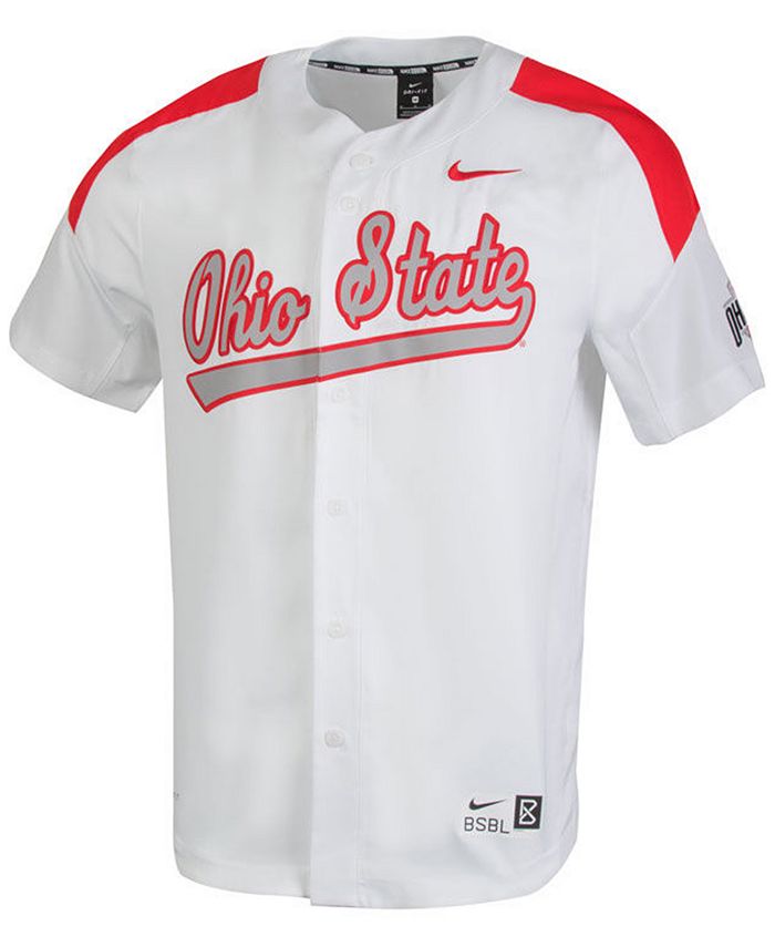 Men's Nike White Ohio State Buckeyes Replica Baseball Jersey