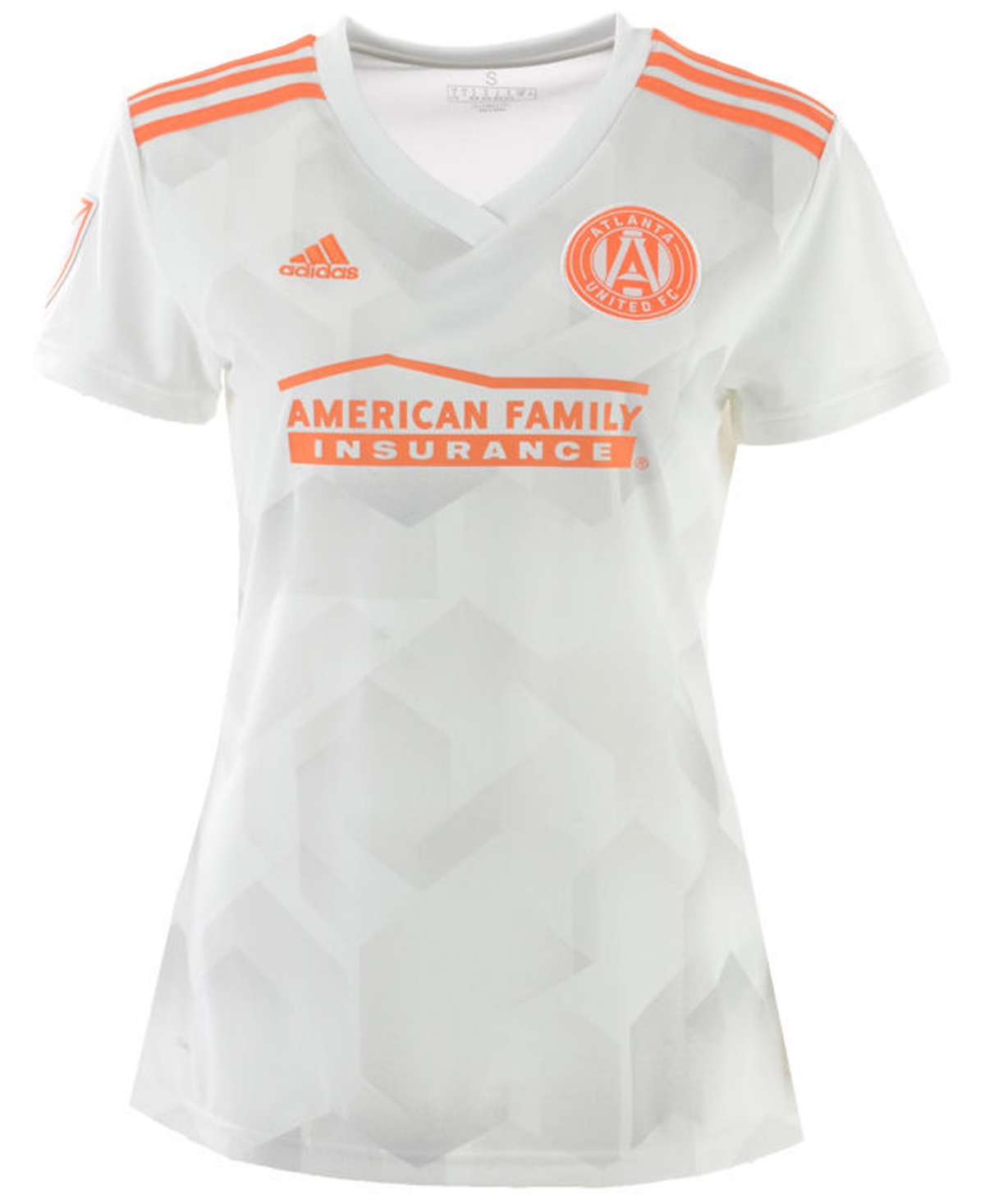 Shop Adidas Originals Women's Atlanta United Fc Secondary Replica Jersey In White,orange