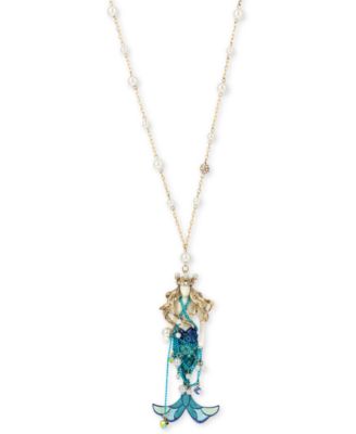 betsey johnson mermaid necklace