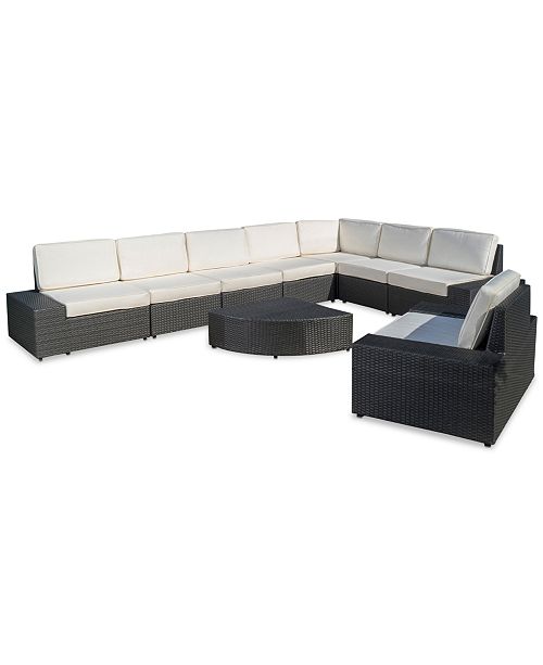 Furniture Ventana Outdoor 9 Pc Sectional Set Quick Ship
