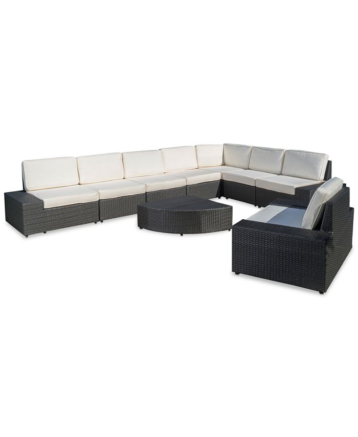 Furniture Ventana Outdoor 9Pc. Sectional Set, Quick Ship Macy's