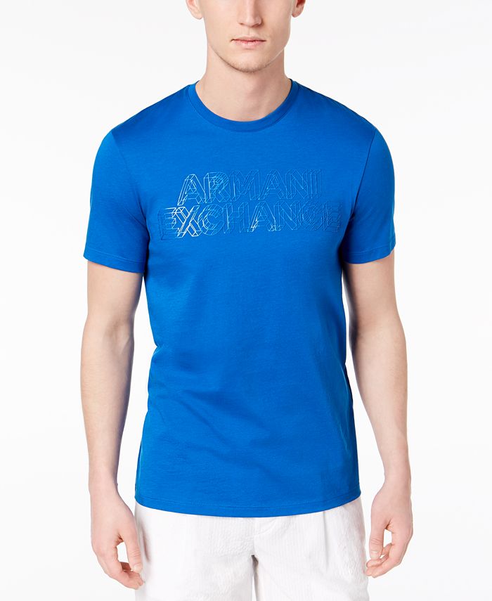 A|X Armani Exchange Men's Pima Cotton Logo-Print T-Shirt & Reviews - T- Shirts - Men - Macy's
