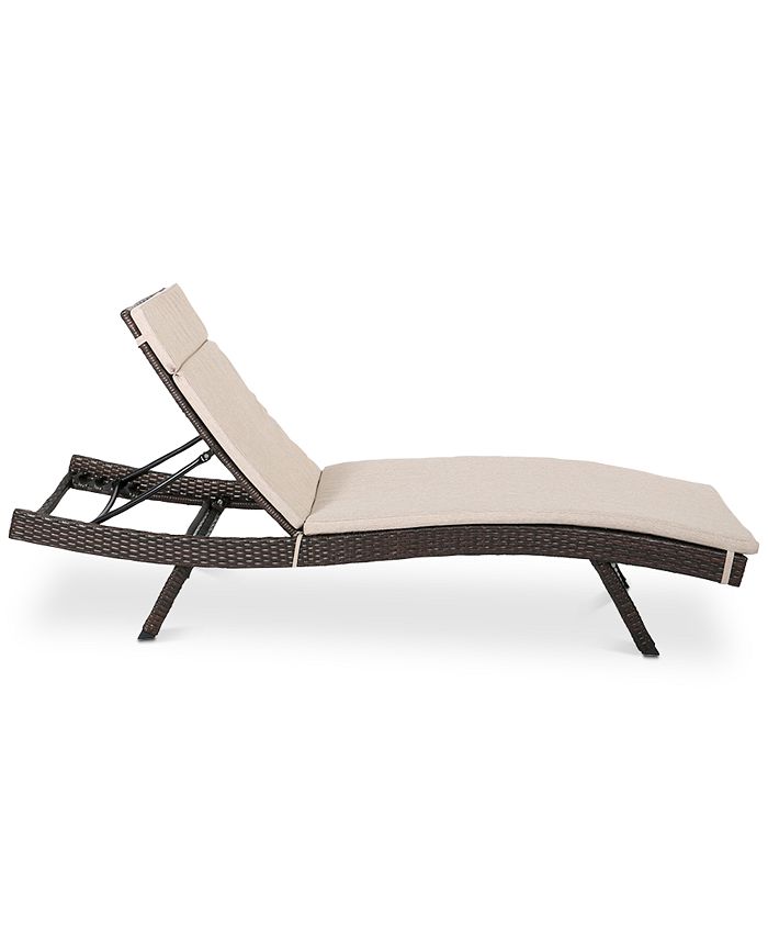 Noble House - Reseda Outdoor Chaise Lounge, Quick Ship
