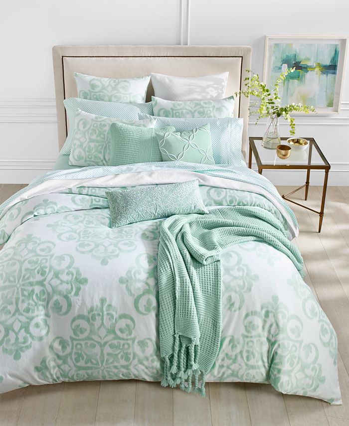 Charter Club 3Pc. Watercolor MedallionPrint King Comforter Set