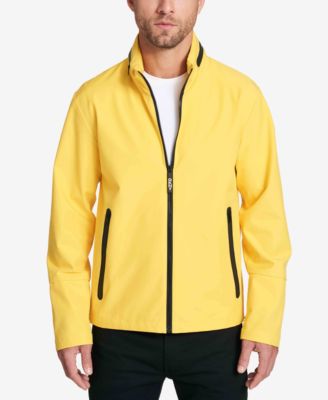 hooded rain slicker