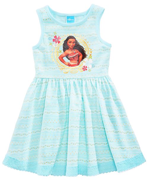 Disney Moana Geo-Print Dress, Little Girls & Reviews - Dresses - Kids ...