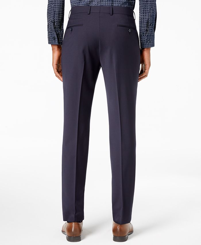 Calvin Klein Men's SkinnyFit Infinite Stretch Navy Suit Pants Macy's