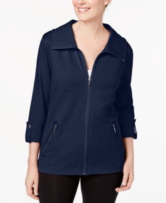 karen scott zip up jacket