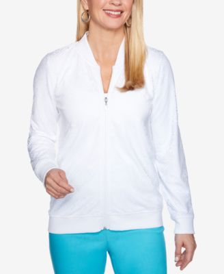 Alfred Dunner - Mesh Bomber Jacket