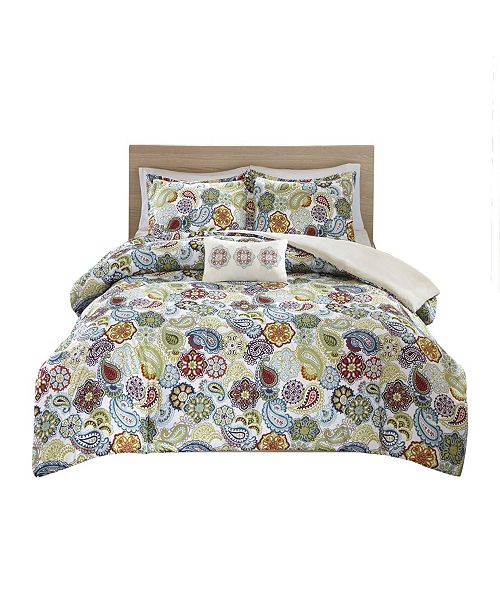Mi Zone Tamil 4 Pc King California King Duvet Set Bed In A Bag
