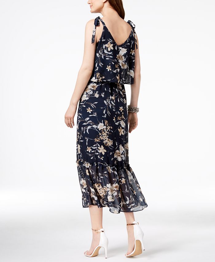NY Collection Petite Floral-Print Maxi Dress - Macy's