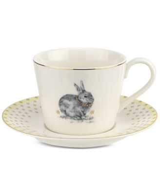Spode - Meadow Lane Teacup & Saucer Set, Yellow