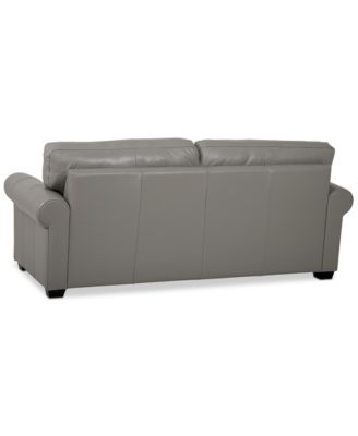 Orid 77" Full Roll Arm Leather Sleeper, Created for Macy's