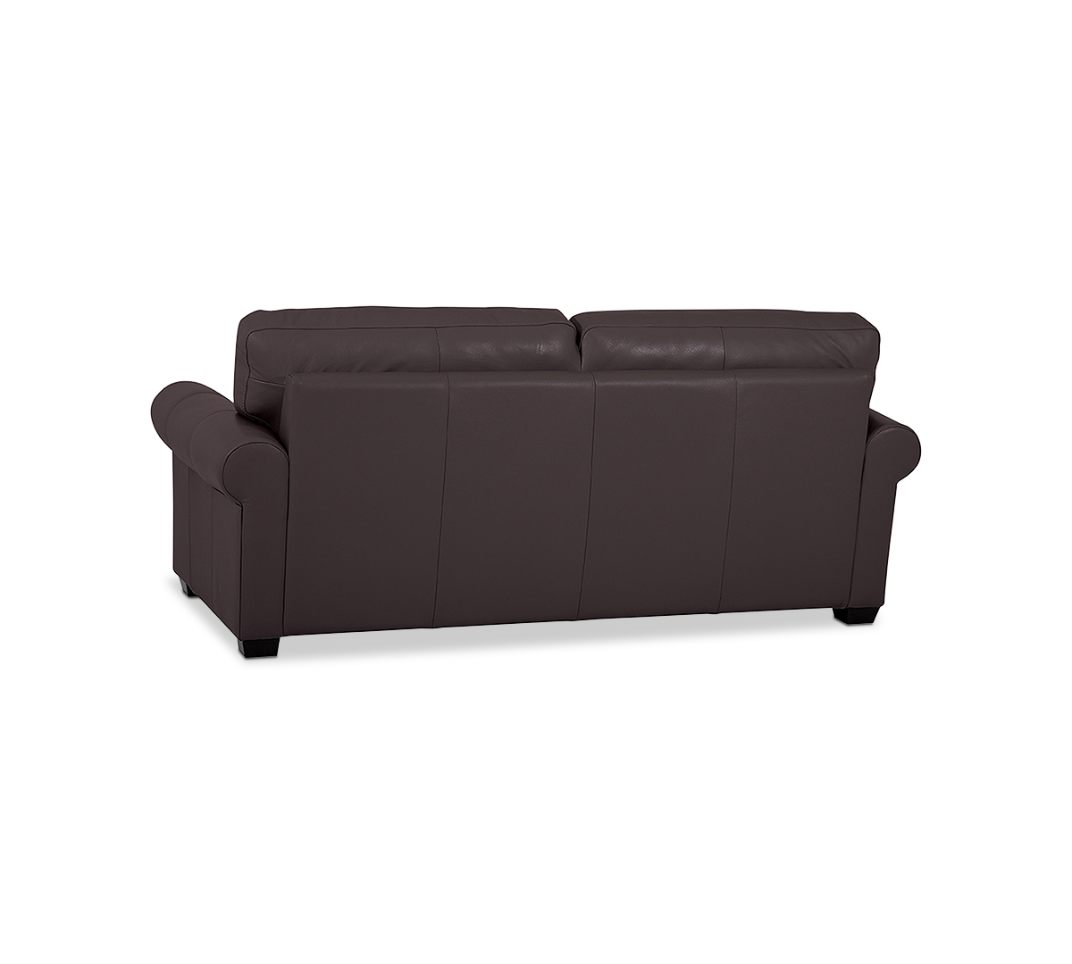 Macy's Orid 77" Leather Roll Arm Apartment Sofa, Created For