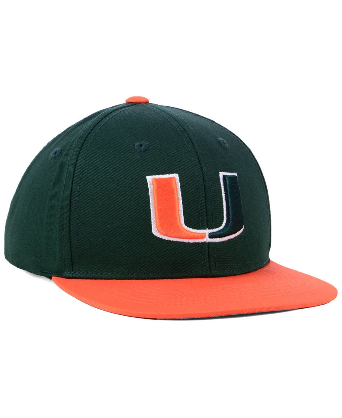 Shop Top Of The World Boys' Miami Hurricanes Maverick Snapback Cap In Green,orange
